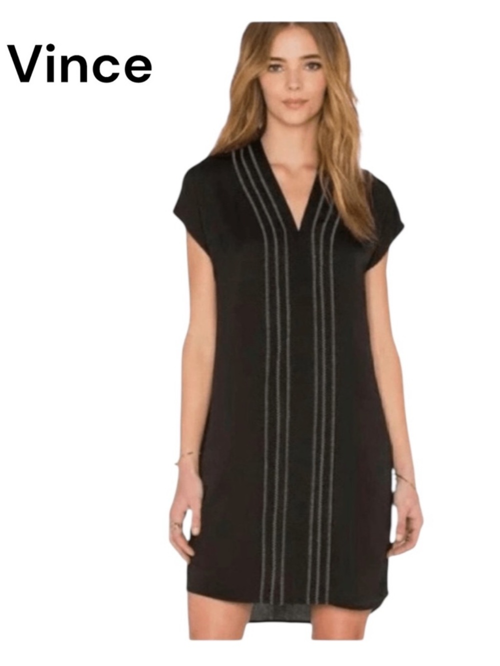 Vince Shift Pull Over Dress Size 4 - Picture 3 of 10